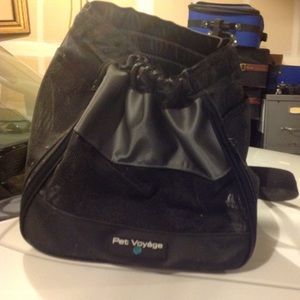 Dog carrier backpack head sticks out black  NWT